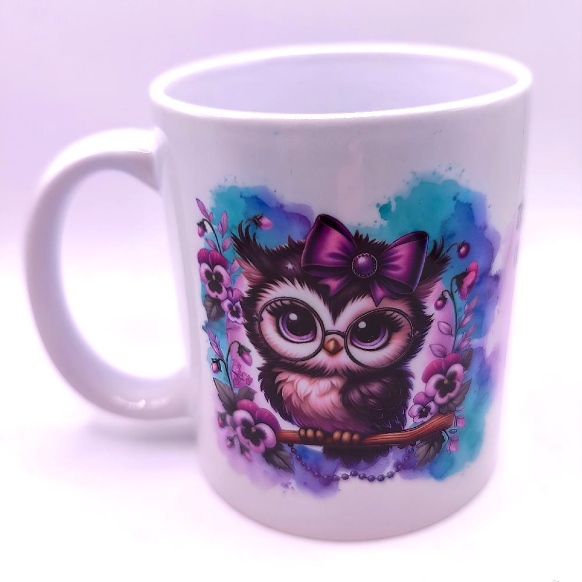 Preview: Tasse Eulen in lila